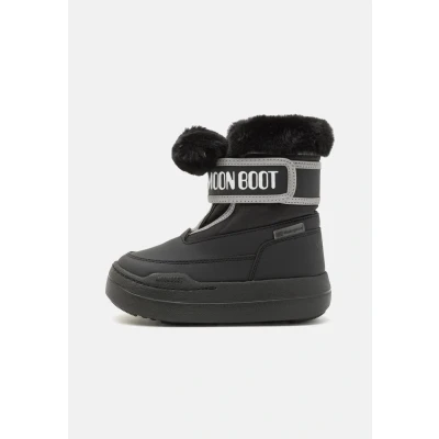 Afbeelding van Moon Boot JR PARK Strap Unisex Snowboots voor kinderen, Maat: 28, Black Textiel/ synthetisch