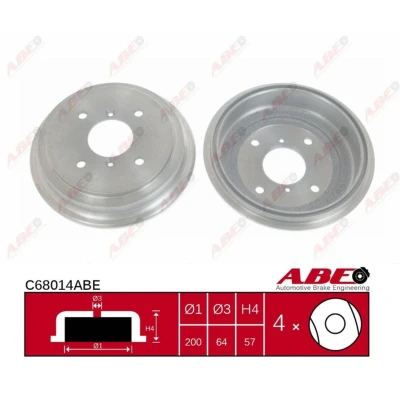 Afbeelding van ABE Remtrommel C68014ABE