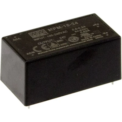 Afbeelding van Mean Well MPM 15 AC/DC printnetvoeding V/DC 1 A W