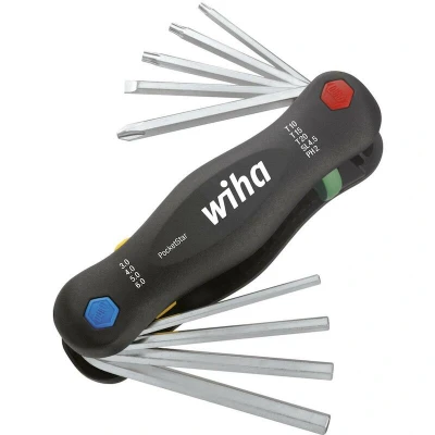 Afbeelding van Wiha Herramienta multiusos PocketStar en surtido de 9 unid. (25293)