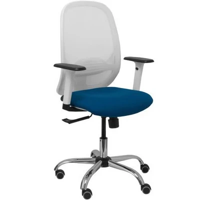 Afbeelding van Bureaustoel P&amp;C 354CRRP Wit Marineblauw