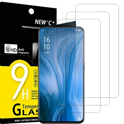 Afbeelding van NEW&#039;C 3 Stuks, Screen Protector voor Oppo Reno, Gehard Glass Schermbeschermer Film 0.33 mm ultra transparant, resistent