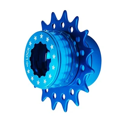 Afbeelding van Cervus Single Speed Fixie cassette voor de fiets, conversie kit, Shimano 16T, kleuren (blauw)