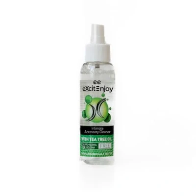 Afbeelding van EXCITE Desinfecterend Reiniger Menstruatiecup en accessoires van latex siliconen. Met Tea Tree Olie Antibacteriële Reinigingsspray, alcoholvrij, 100ml