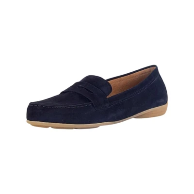 Afbeelding van Gabor Mocassins, Dames, Maat: 38, Blau Veloursleer