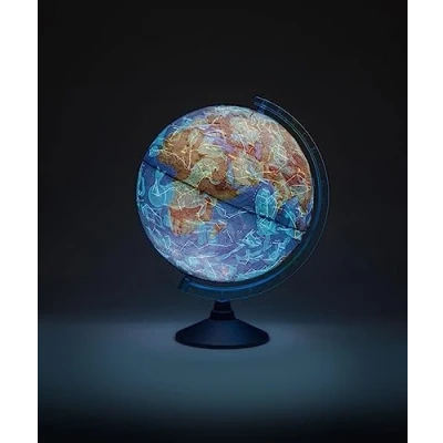 Afbeelding van Exerz 25cm AR globe Verlichte Kabel Gratis LED Licht Fysieke Kaart (Dag) Consellation (Nacht) Augmented Reality App iOS op