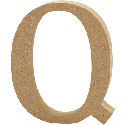 Afbeelding van Creative letter Q MDF 13 cm