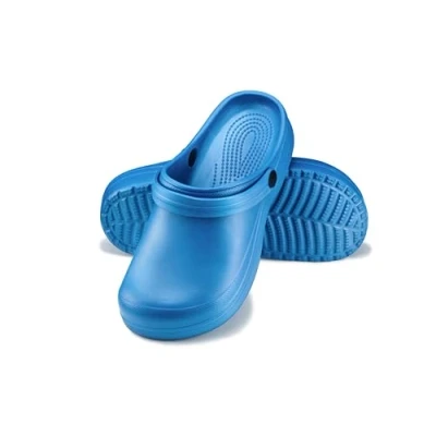 Afbeelding van ESTRO Klompen Dames Tuinklompen Gom Sanitaire Tuinschoenen Schoenen Zomer Muiltjes F07 (41 EU, Lichtblauw)