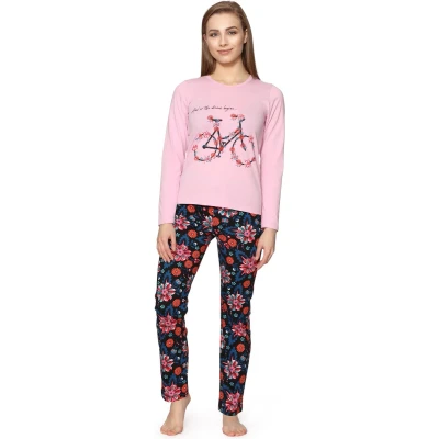 Afbeelding van Merry Style Meiden Pyjama Lange mouwen broek Katoen MS MS10 419 PJ Licht Rosa/Blumen2 176