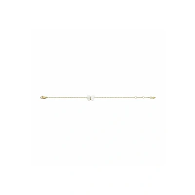 Afbeelding van Fossil JF04425710 Armband Butterfly staal parelmoer goudkleurig wit