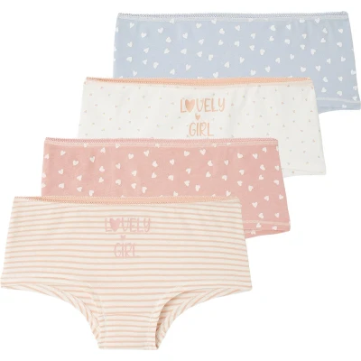 Afbeelding van Vertbaudet Set van 4 mooie meisjesshorties BASICS