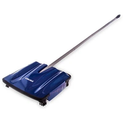 Afbeelding van Carlisle 3639914 duo sweeper ABS oppervlakken vloerveger, 106,7 cm handgreeplengte, 9 1/10,2 lang, 24,5 breed, 7 hoog, blauw