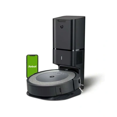 Afbeelding van iRobot Roomba i5+ robotstofzuiger Stofzak Zwart, Grijs
