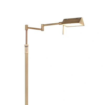 Afbeelding van Vloerlamp / Leeslamp LED zwenkbaar brons