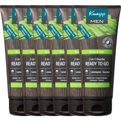 Afbeelding van 6x Kneipp Douche Men 2 in 1 Ready to Go 200 ml