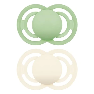 Afbeelding van MAM Perfect S199 fopspeen met extra fijne en flexibele zuiger van SkinSoftTM siliconen, ultrazacht voor baby&#039;s 6 maanden, neutraal (2 stuks) autosteriliseerbox