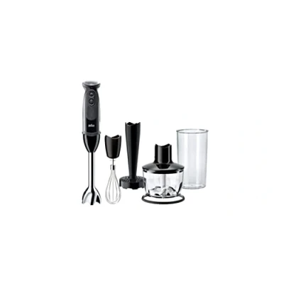 Afbeelding van Braun MultiQuick 5 Vario MQ 5137 Sauce Plus staafmixer, 750 W, hakmolen (500 ml), aardappel en groentestamper, roestvrijstalen garde, EasyClick systeem, PowerBell technologie