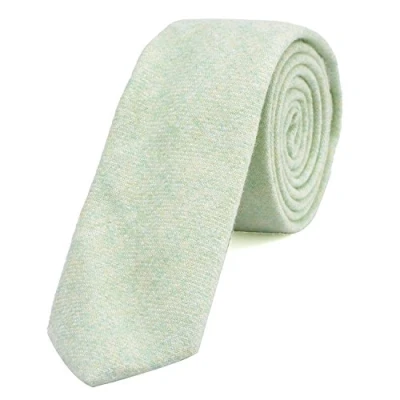 Afbeelding van DonDon heren stropdas 6 cm katoen pastel groen
