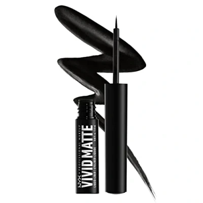 Afbeelding van Nyx Professional Makeup Vivid Matte Liquid Liner Eyeliner Black, Dames, Maat: 2 ml, Black