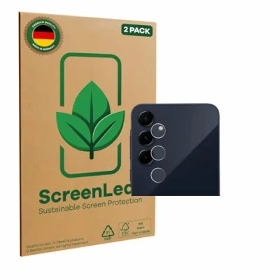 Afbeelding van ScreenLeaf Screenprotector voor Samsung Galaxy A55 5G Enterprise Edition (ALLEEN Camera Lens) Duurzame schermbescherming Folie Beschermfolie transparant (2 Stuks)