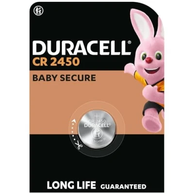 Afbeelding van Duracell 2450 Lithium knoopcelbatterijen 3V (1 stuks) Lange gebruiksduur Voor o.a. autosleutels, apparaten in huis, weegschalen en temperatuursensoren