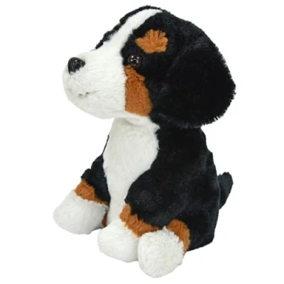 Afbeelding van Kögler 75993 Babbelend dier Berner Sennenhond Rocky, ca. 19,5 cm hoog, repeterende pluche figuur met afspeelfunctie, papegaait alles en beweegt