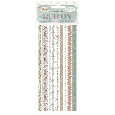 Afbeelding van Stamperia Venice City of Art Rub On 4x8,5 Inch Stripes (DFLRB171)
