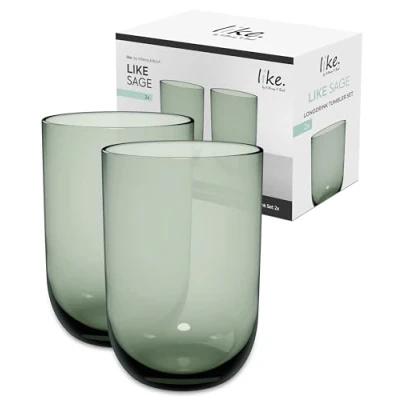 Afbeelding van Longdrinkglas Like by Villeroy &amp; Boch Sage (Set van 2)