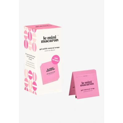 Afbeelding van Le Mini Macaron Remover KIT 100 Wraps Nagelverzorgingsset, Dames, Maat: 150 g,