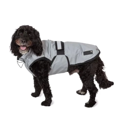 Afbeelding van Danish Design 3 in 1 hondenjas reflecterend, 65 cm (26in) alle weersomstandigheden, waterpoef, fleece gevoerd, stijlvolle regenjas voor honden