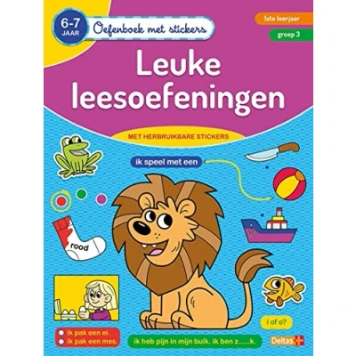 Afbeelding van Deltas Oefenboek met Stickers Leuke Leesoefeningen (6 7 jaar)