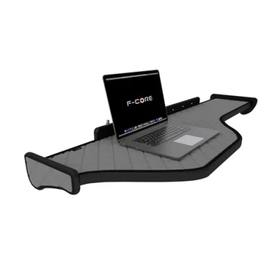 Afbeelding van F CORE Tafels op het dashboard vrachtwagen compatibel voor DAF XF 106 01.14 Midden LED paneel GRIJS