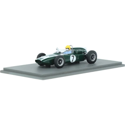 Afbeelding van De 1:43 Diecast modelauto van Cooper T55 #7 Holland GP 1962. coureur was T. Maggs. fabrikant het schaalmodel is Spark.Dit model alleen online beschikbaar.
