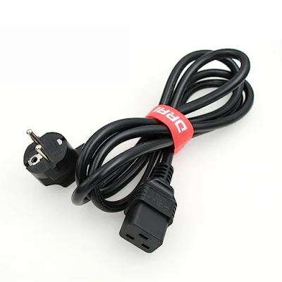Afbeelding van DRRI Europa Schuko Plug CEE 7 16A 250V naar IEC 60320 C19 netsnoer voor servers PDU PC Computers Monitoren