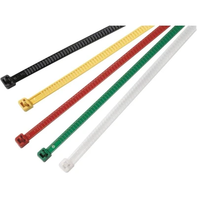 Afbeelding van HellermannTyton 115 00008 LR55R PA66 NA Q1 Kabelbinder 196 mm 4.80 Natuur Hersluitbaar, Hittegestabiliseerd 25 stuk(s)