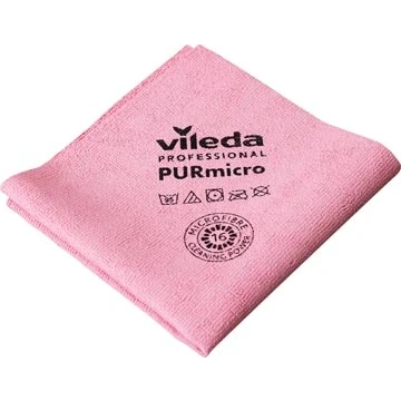 Afbeelding van Vileda Professional Purmicro Active Reinigingsdoek, Rood, 5 Stuk