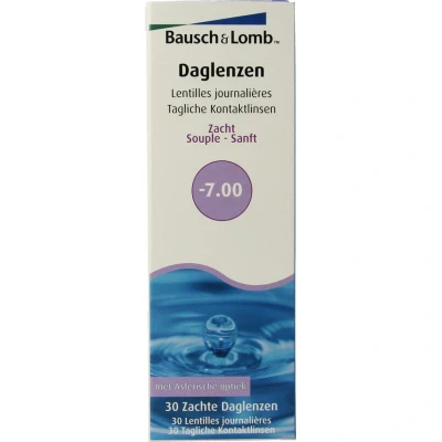 Afbeelding van Bausch&amp;lomb Daglenzen 7.00, 30 stuks