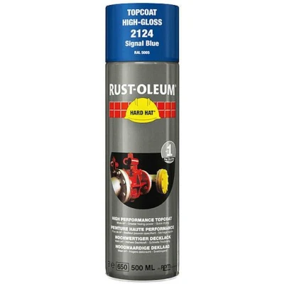 Afbeelding van rust oleum hard hat deklaag hoogglans ral 1021 koolzaadgeel 500 ml