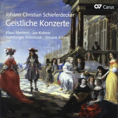 Afbeelding van Klaus Mertens, Jan Kobow, Hamburger Ratsmusik, Simone Eckert Schieferdecker: Geistliche Konzerte (CD)