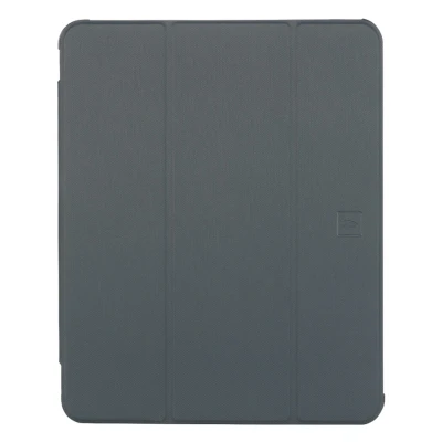 Afbeelding van iPad Pro 13 (2024) M4 Hoes: Tucano Satin Case Bookcase Donkerblauw TPU (plastic) Elektronische Accessoires