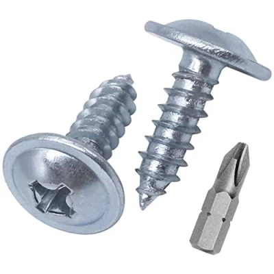 Afbeelding van (Pack van 100 stuks) Verzinkt staal 4,2 x 13 mm houtschroeven, metalen schroeven, kruiskop, zelftappend (100, mm)