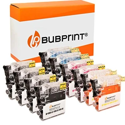 Afbeelding van Bubprint 10 cartridges, compatibel als vervanging voor Brother LC 1100 980 DCP 145C 195C 165C MFC 250C 490CW 5490CN 5890CN 6490CW