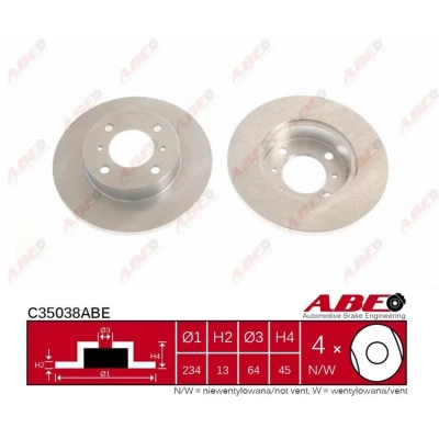 Afbeelding van ABE Remschijven C35038ABE