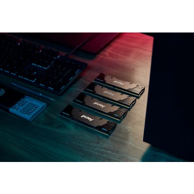 Afbeelding van Kingston FURY Renegade Werkgeheugenset voor PC DDR4 64 GB 4 x 16 Non ECC 3600 MHz 288 pins DIMM CL16 KF436C16RB12K4/64