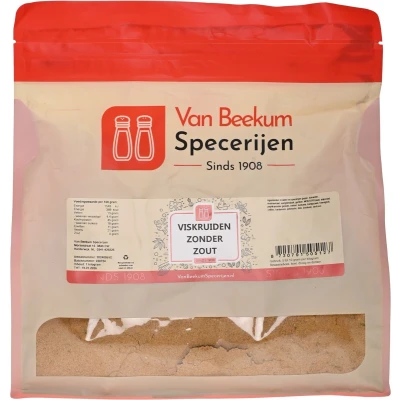 Afbeelding van Van Beekum Specerijen Viskruiden Zonder Zout 1 kilo (hersluitbare stazak)