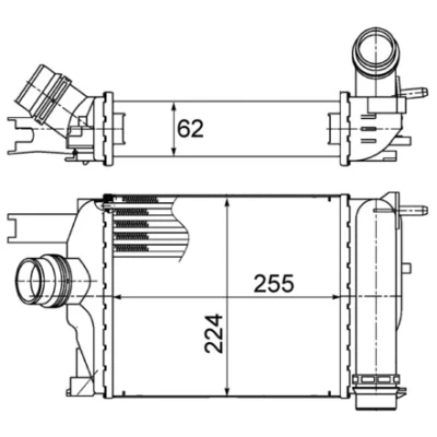 Afbeelding van Mahle Original Interkoeler CI 497 000S