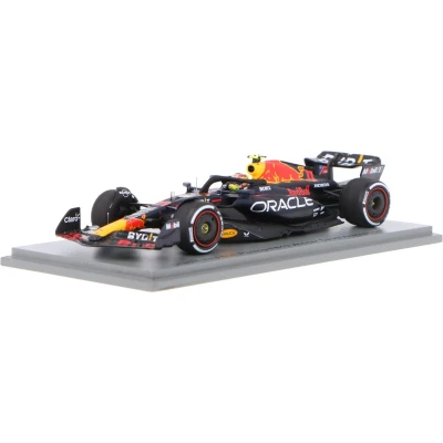 Afbeelding van het 1:43 Diecast model van Red Bull RB19 Team Oracle Racing #11 De Saoedi Arabische GP 2023. rijder was Sergio Perez. fabrikant schaalmodel is Spark. Dit alleen online verkrijgbaar