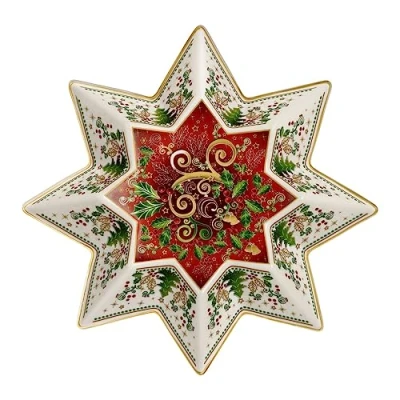 Afbeelding van Goebel Palais Royal Schaal Stellar 25 Porselein 25cm Kerst