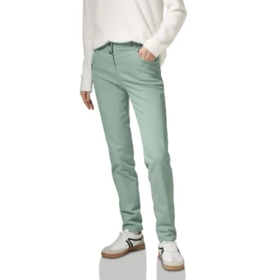 Afbeelding van Cecil Slim fit jeans, Dames, Maat: 32x32, Grün