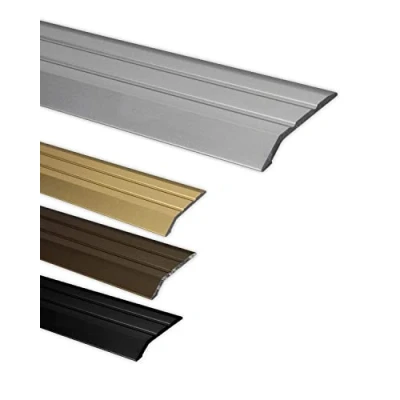Afbeelding van Gedotec Aluminium overgangsprofiel, zelfklevend, eindprofiel aluminium, vloerstrip, hoogtecompensatie, compensatieprofiel, zilver geanodiseerd, afdekstrip 200 cm, overgangsstrip om te plakken, 1 stuk